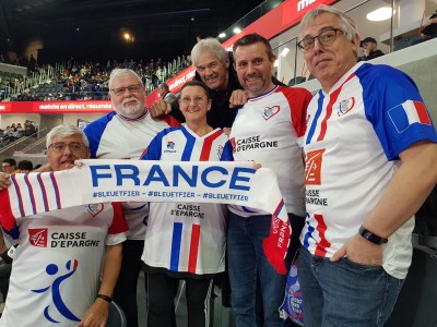 TOUS HAND BLEU etait present pour la Finale du Tournoi de France et linauguration de la Salle a Orleans