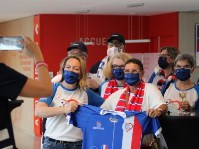 Image 2 - Retour en OR des JO pour nos EDF a la maison du Handball Aout 2021