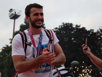 Image 20 - Retour en OR des JO pour nos EDF a la maison du Handball Aout 2021