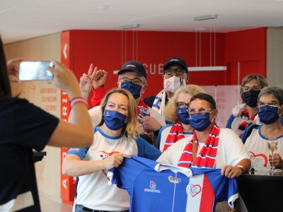 Image 3 - Retour en OR des JO pour nos EDF a la maison du Handball Aout 2021